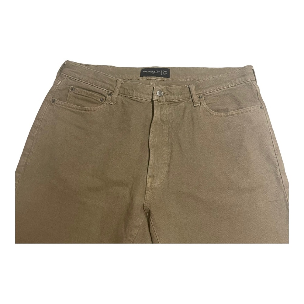 Mens Abercrombie & Fitch Khaki Vintage Stretch 90s Slim Jeans